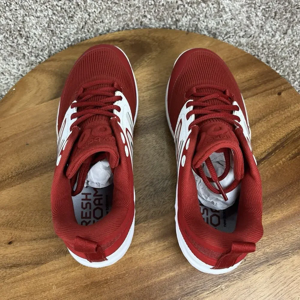 New Balance 3000v6 Men's Size 5 Molded Baseball Cleats Fresh Foam RED | WHITE